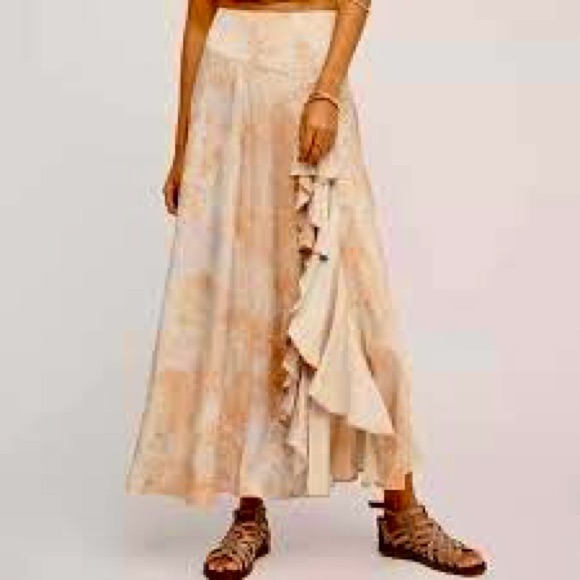 Hpfree People Gardenia Print Maxi Skirt Sz.2